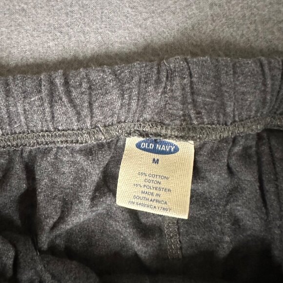Old Navy Mens Medium Gray Cotton Loungewear Pants Drawstring Waist Pull On - Picture 5 of 6